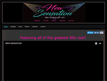 Tablet Screenshot of newsensationband.net